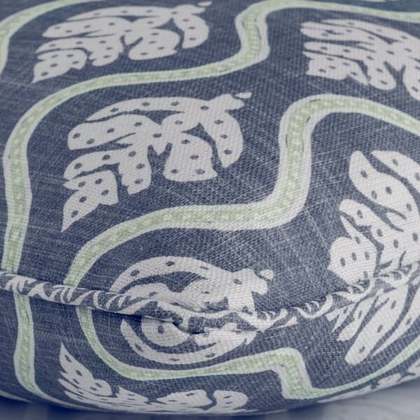 Fig Iris, Sustainable Feather, Cushion, 55cm x 55cm - Andrew Martin Linen & Linen Blend Floral & Small Prints