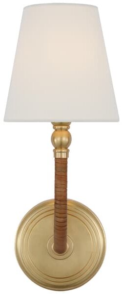 Basden Wall Light, Light, soft brass/Brass - Andrew Martin