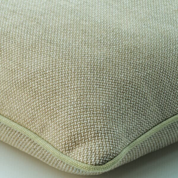 Bomore Pistachio, Sustainable Feather, Cushion, 55cm x 55cm - Andrew Martin Linen Blend & Viscose Blend Plain & Weave