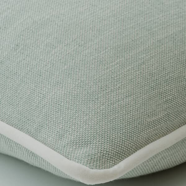 Canvas Sky, Sustainable Feather, Cushion - Andrew Martin Kit Kemp Linen & Linen Blend Plain