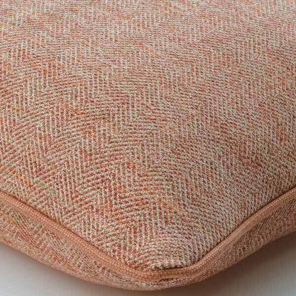 Delphini Amaretti, Sustainable Feather, Cushion, 55cm x 55cm - Andrew Martin Cotton Blend Herringbone & Plain & Weave