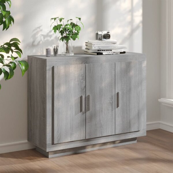 Sideboard Grey Sonoma 92x35x75 cm Engineered Wood