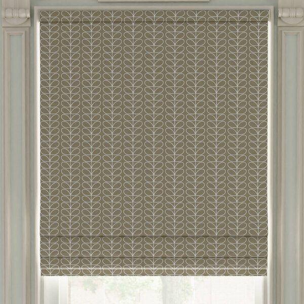 Orla Kiely Linear Stem Made to Measure Roman Blind Latte