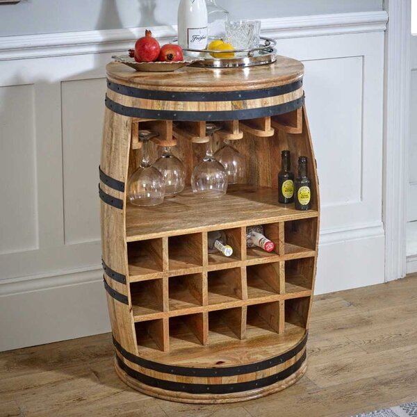 Salter Wooden Drinks Cabinet In Natural