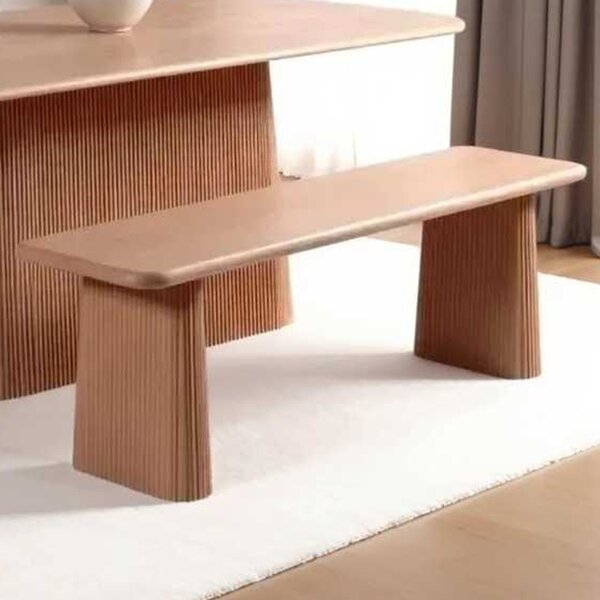 Inglewood Wooden Dining Bench In Natural
