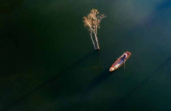 Photography New day in Tuyen Lam lake, Nguyen Tan Tuan