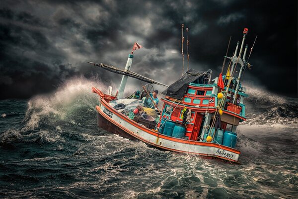 Photography Thai Fishing boat, Marcel Egger