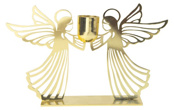 Pluto Design Flying angel candle holder Gold