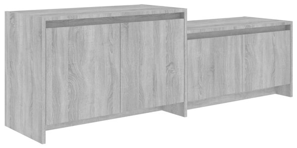 TV Cabinet Grey Sonoma 146.5x35x50 cm Engineered Wood