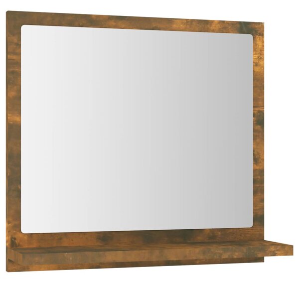 Bathroom Mirror Smoked Oak 40x10.5x37 cm Engineered Wood