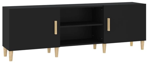 TV Cabinet Black 150x30x50 cm Engineered Wood