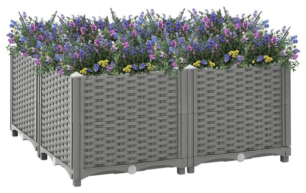 Raised Bed 80x80x38 cm Polypropylene