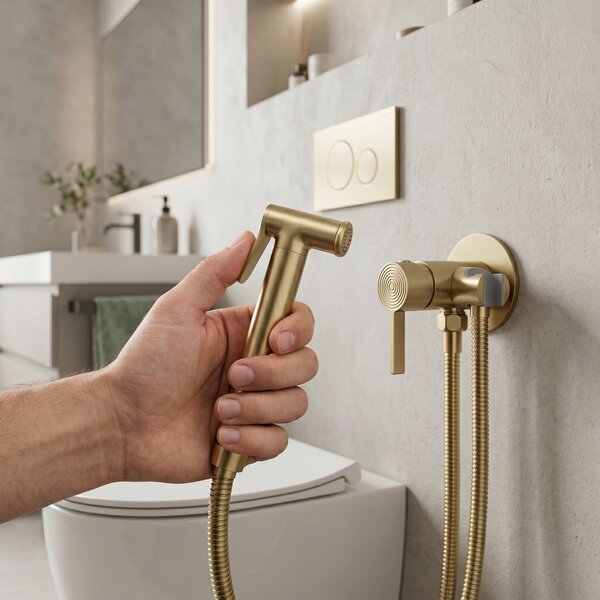 Bidet faucet Rea Foster Brush Gold