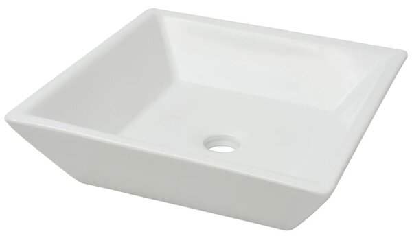 Basin Square Ceramic White 41.5x41.5x12 cm