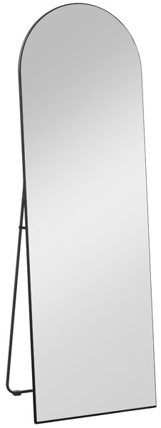 HOMCOM 150cm Arched Full Length Mirror - Black