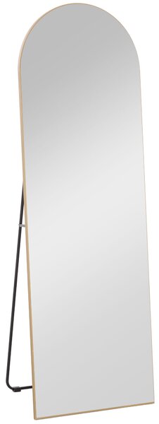 HOMCOM 150cm Arched Full Length Mirror - Gold Tone Aosom UK