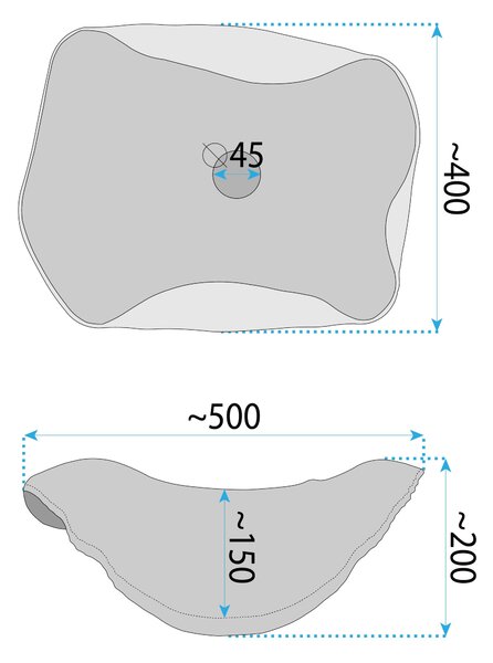 Ceramic Countertop Basin REA HM-66TB Handmade ART