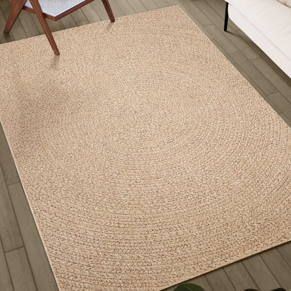 Rug ZIZUR 140x200 cm Jute Look Indoor and Outdoor