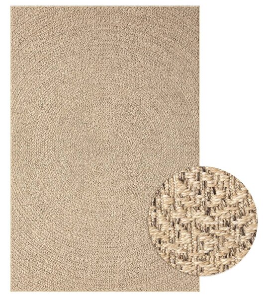 Rug ZIZUR 140x200 cm Jute Look Indoor and Outdoor