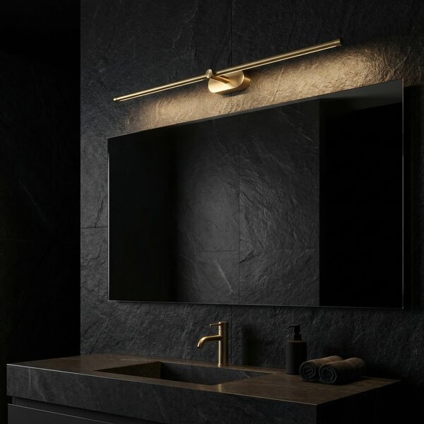 Bathroom LED wall sconce APP1894-1W 80 cm BRUSH GOLD
