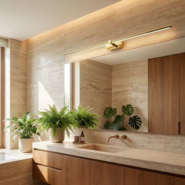 Bathroom LED wall sconce APP1891-1W 80 cm GOLD