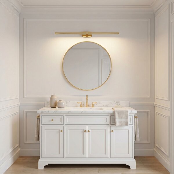 Bathroom LED wall sconce APP1891-1W 80 cm GOLD