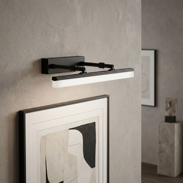Bathroom LED wall sconce APP1878-1W 40cm BLACK