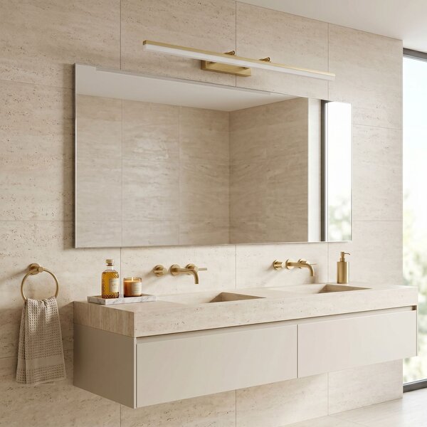 Bathroom LED wall sconce APP1877-1W 80cm BRUSH GOLD