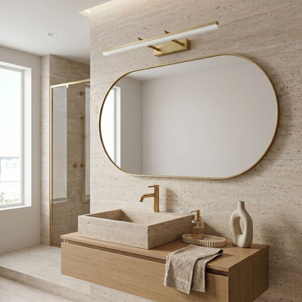 Bathroom LED wall sconce APP1876-1W 60cm BRUSH GOLD