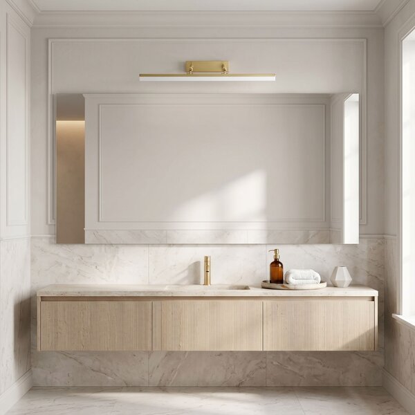 Bathroom LED wall sconce APP1876-1W 60cm BRUSH GOLD