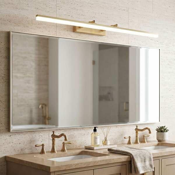 Bathroom LED wall sconce APP1877-1W 80cm BRUSH GOLD