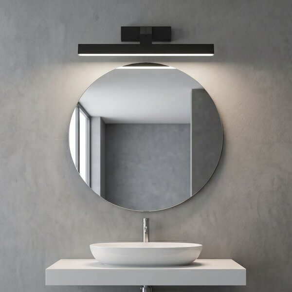 Bathroom LED wall sconce SWE010-1W 43cm BLACK