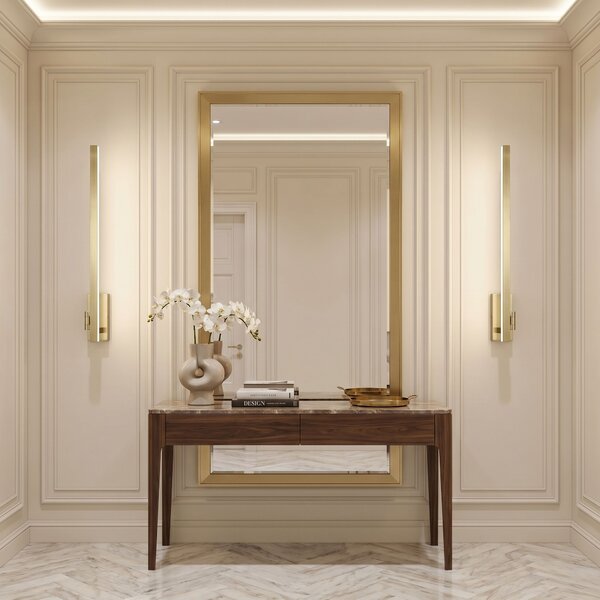 Bathroom LED wall sconce SWE033-1W 80cm BRUSH GOLD
