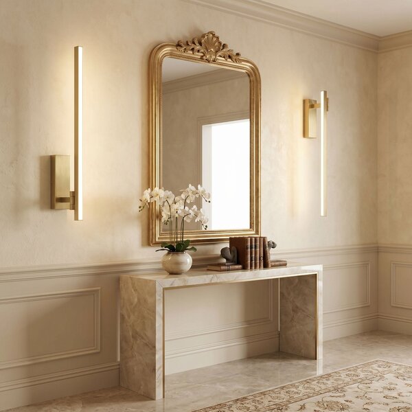 Bathroom LED wall sconce SWE032-1W 60cm BRUSH GOLD