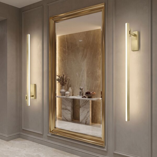 Bathroom LED wall sconce SWE033-1W 80cm BRUSH GOLD