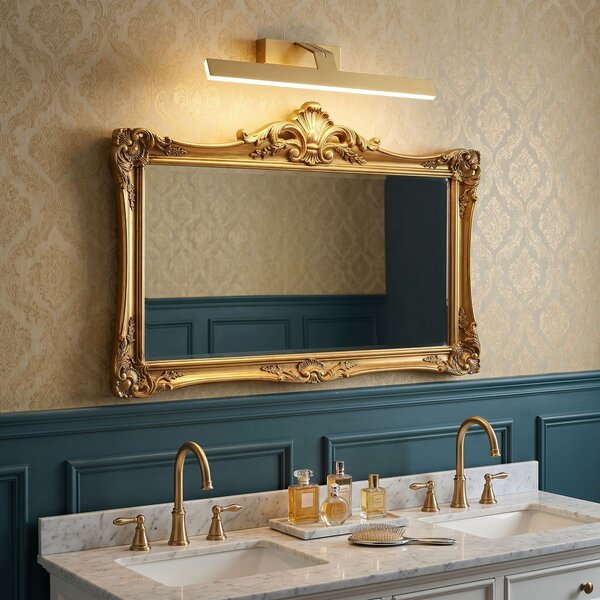 Bathroom LED wall sconce SWE007-1W 43cm BRUSH GOLD