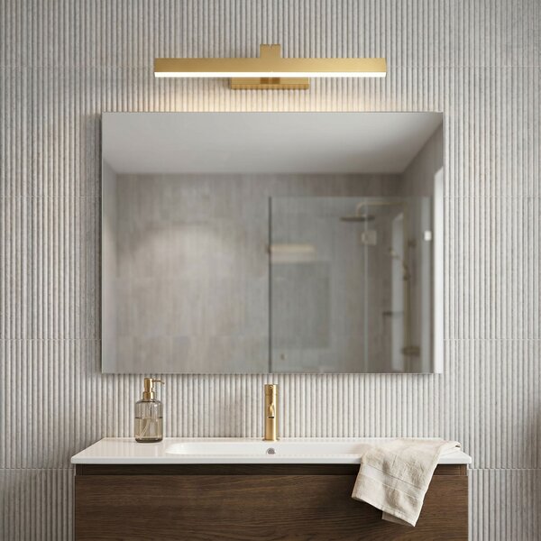 Bathroom LED wall sconce SWE007-1W 43cm BRUSH GOLD