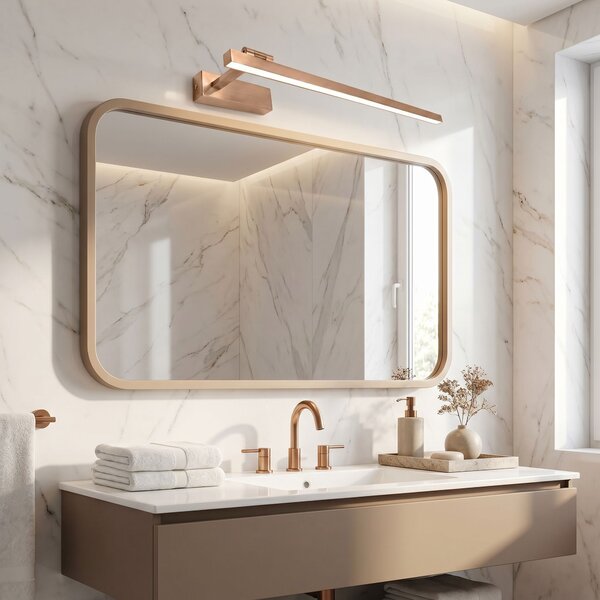 Bathroom LED wall sconce SWE038-1W 60cm BRUSH COPPER
