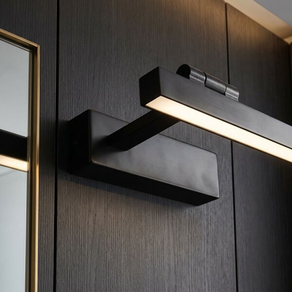 Bathroom LED wall sconce SWE034-1W 40cm BLACK