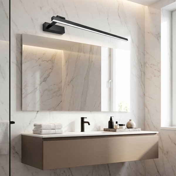 Bathroom LED wall sconce SWE036-1W 80cm BLACK