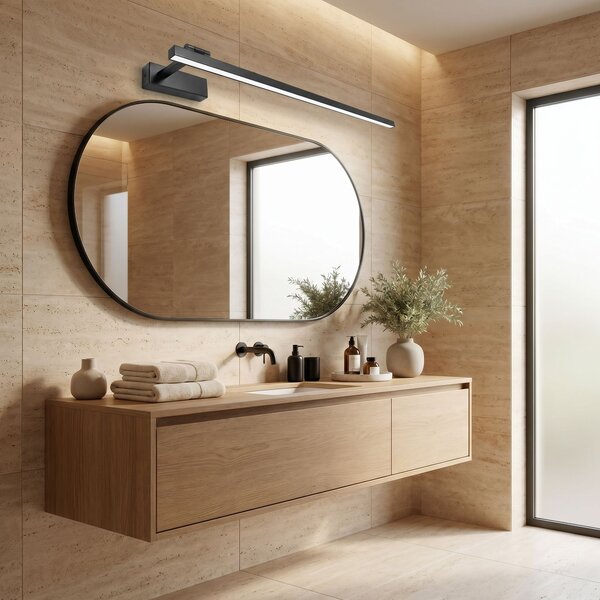 Bathroom LED wall sconce SWE036-1W 80cm BLACK