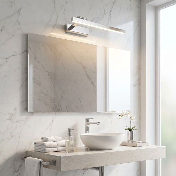 Bathroom LED wall sconce SWE028-1W 40cm CHROME