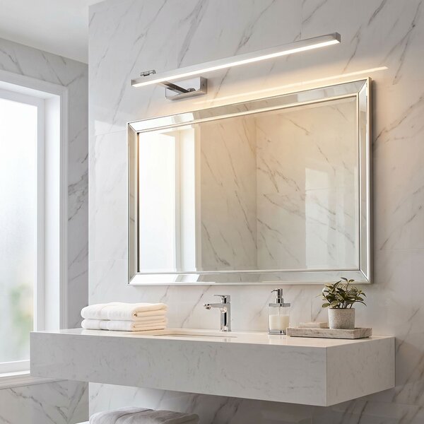 Bathroom LED wall sconce SWE030-1W 80cm CHROME