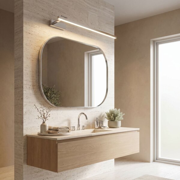 Bathroom LED wall sconce SWE030-1W 80cm CHROME