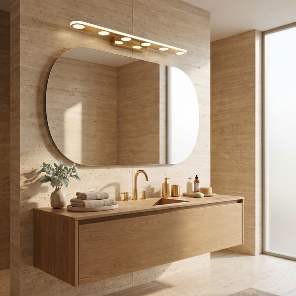 Bathroom LED wall sconce SWE057-W GOLD