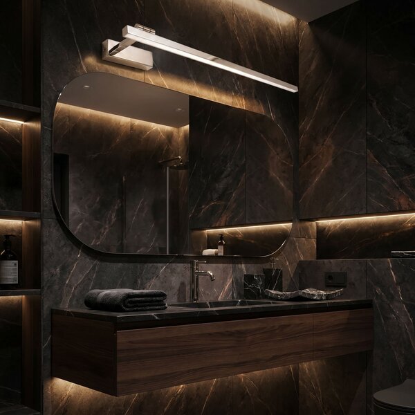 Bathroom LED wall sconce SWE030-1W 80cm CHROME