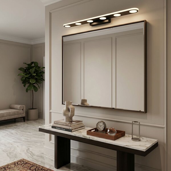 Bathroom LED wall sconce SWE055-W BLACK