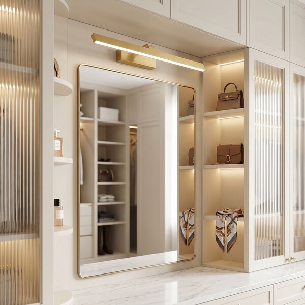 Bathroom LED wall sconce SWE008-1W 58cm BRUSH GOLD