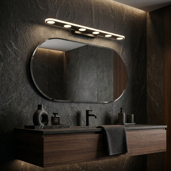 Bathroom LED wall sconce SWE055-W BLACK