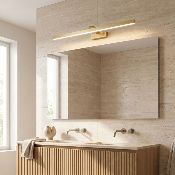 Bathroom LED wall sconce SWE009-1W 73cm BRUSH GOLD